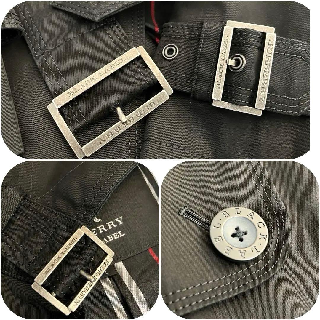 【本物上質】トレンチコート　バーバリーブラックレーベル　ライナー付　Lサイズ