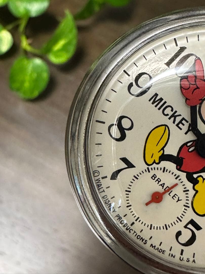 希少　レトロ　BRADLEY   ミッキー              懐中時計