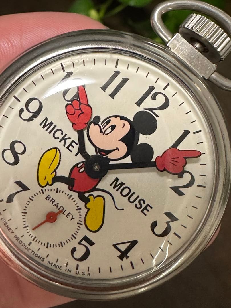 希少　レトロ　BRADLEY   ミッキー              懐中時計