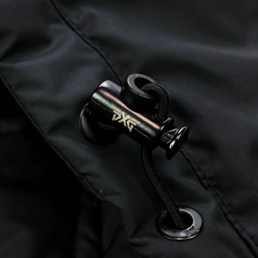 美品⭐PXG グースダウンベスト ゴルフウェア Lサイズ フード着脱可 ブラック