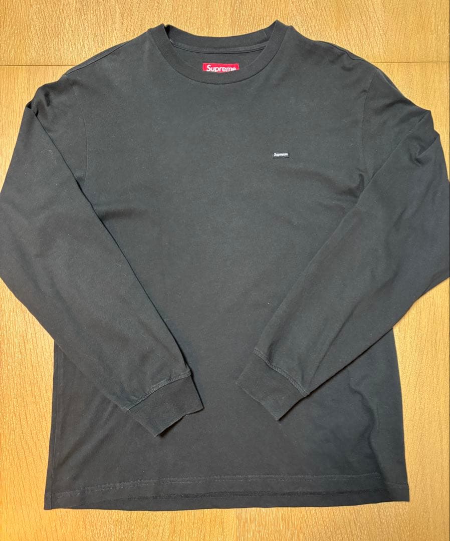supreme Small Box L/S Tee 24ss BLACK ロンT