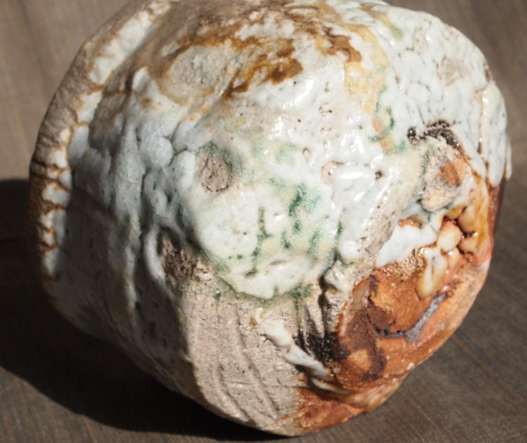 人気作家★熊野九郎右衛門★熊志野茶碗【大】★箱無し