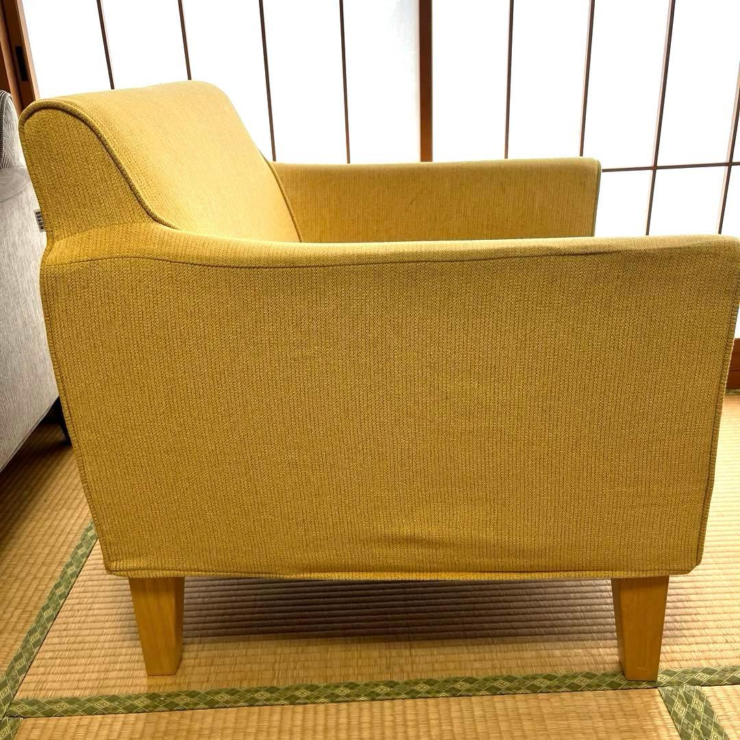 NOYES 1人掛けソファ ②イエロー