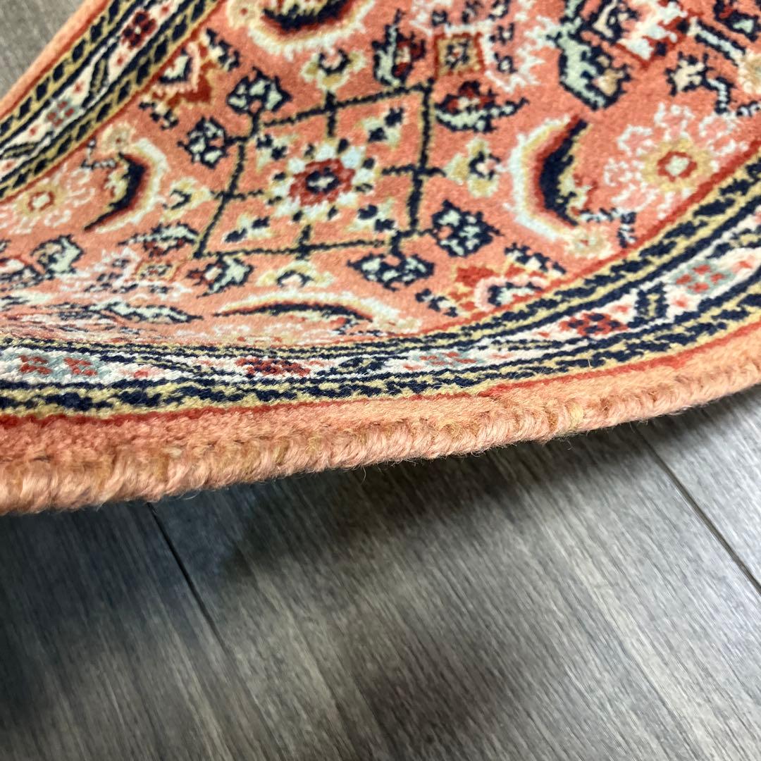 38cmx59cmアンテイク絨毯ミニラグペルシア絨毯　ヴィンテージ ラグ