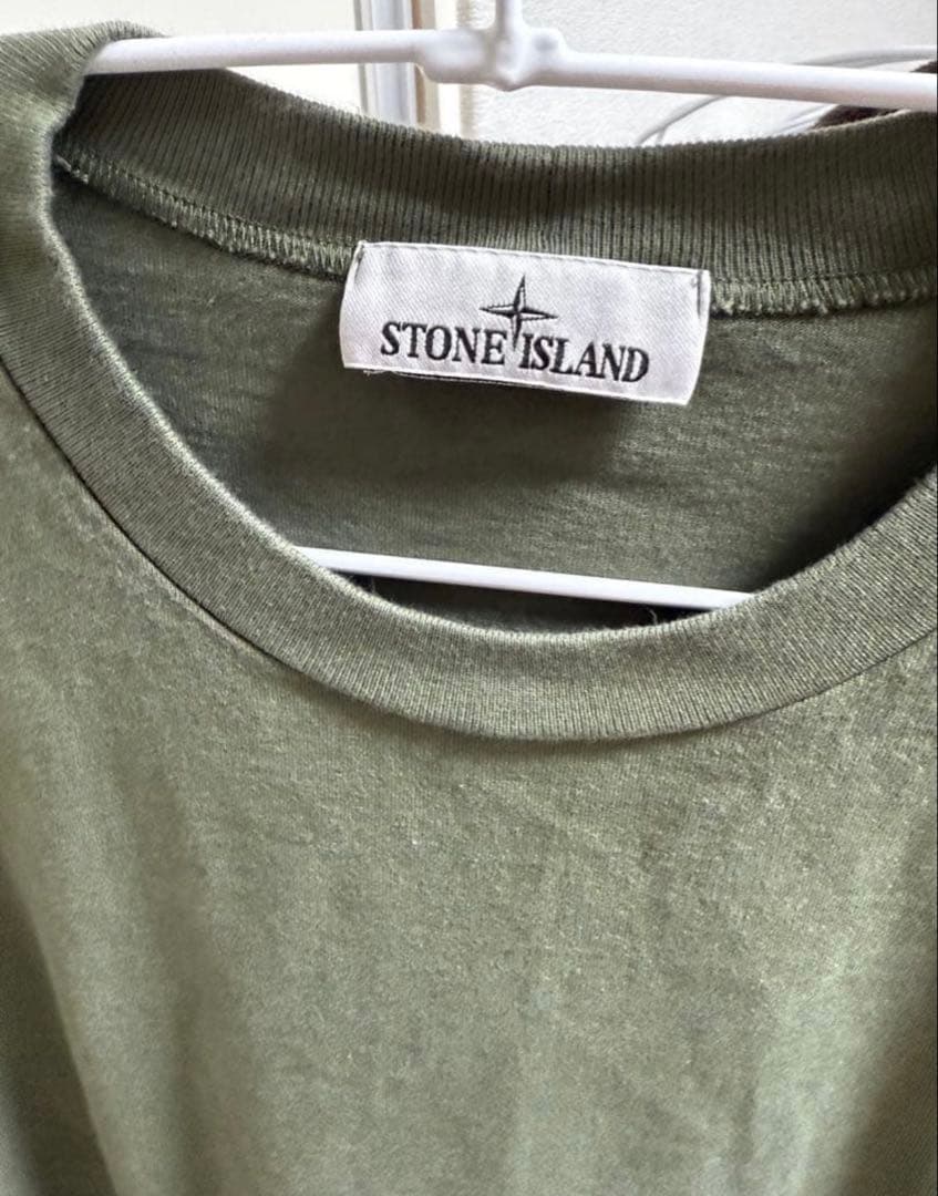 STONE  オリーブ 長袖カットソー