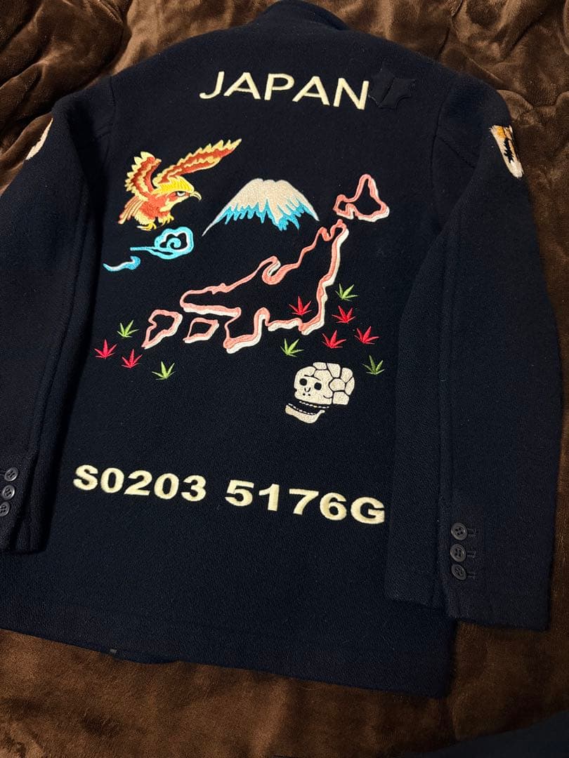 SWINGIN SLILY テーラードジャケット 鷲 縫取 日本限定 スカジャン