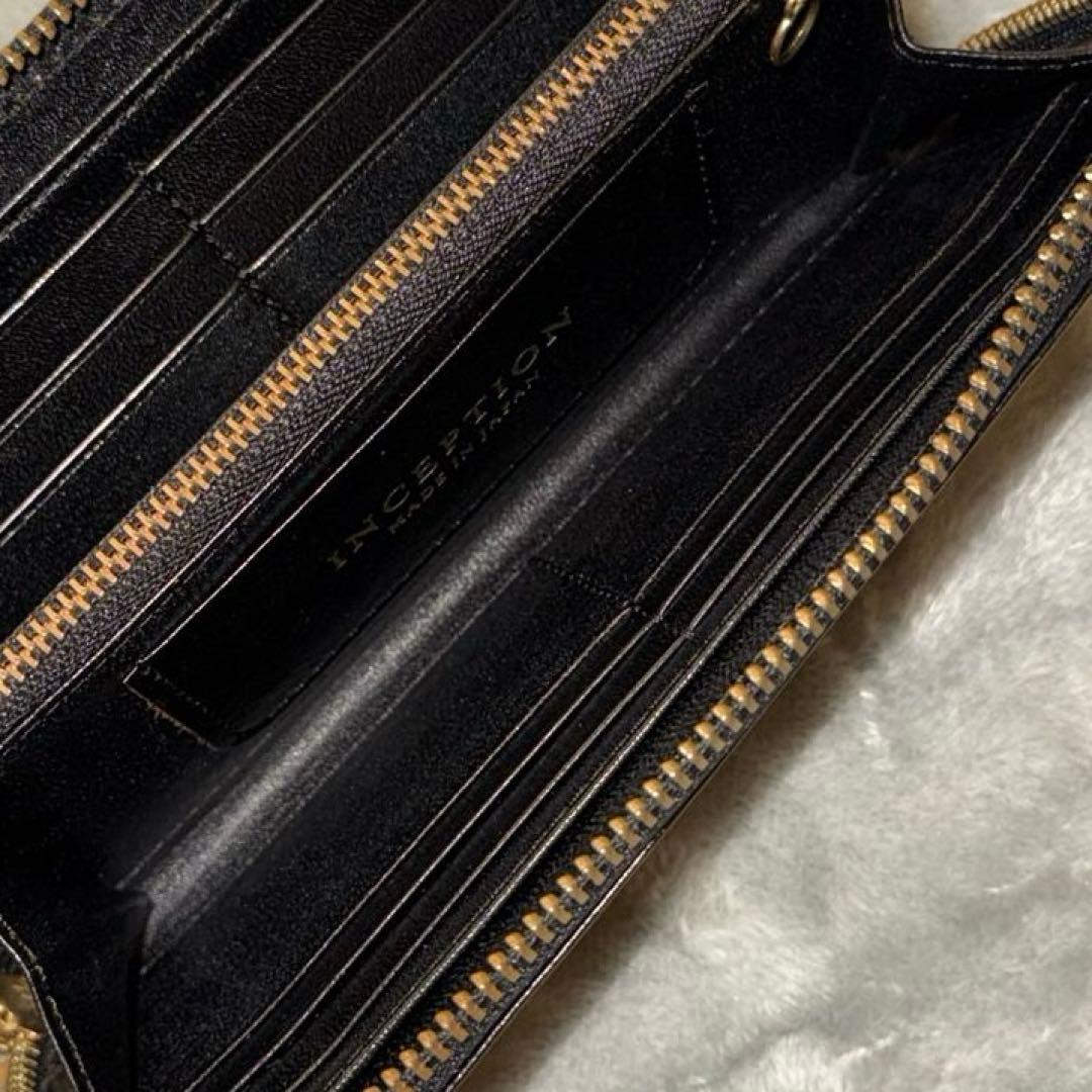 ⭐️未使用級⭐️　インセプション　長財布　ラウンドファスナー　レザー