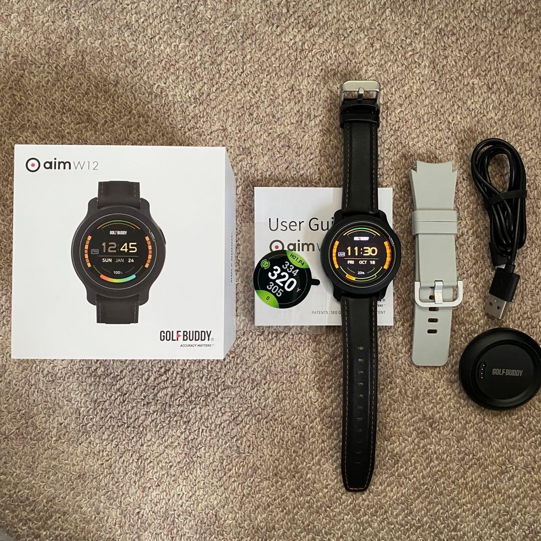 GPSゴルフウォッチ ゴルフバディ GOLFBUDDY aim W12