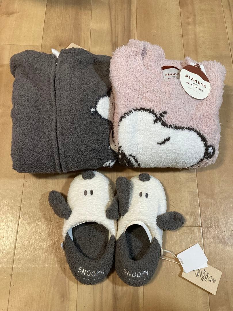 ジェラピケ　スヌーピー　3点セット