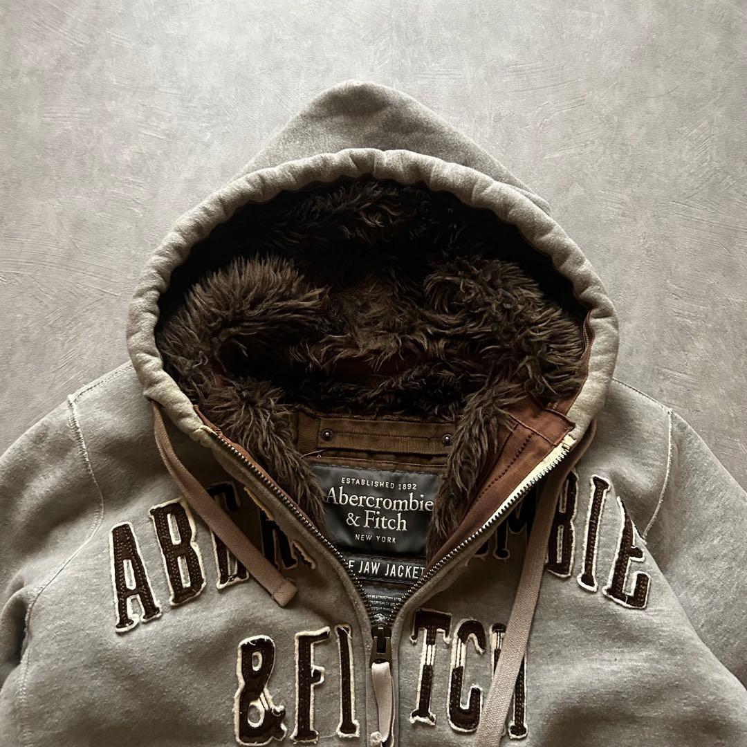 トップス Abercrombie & Fitch grunge parka gray