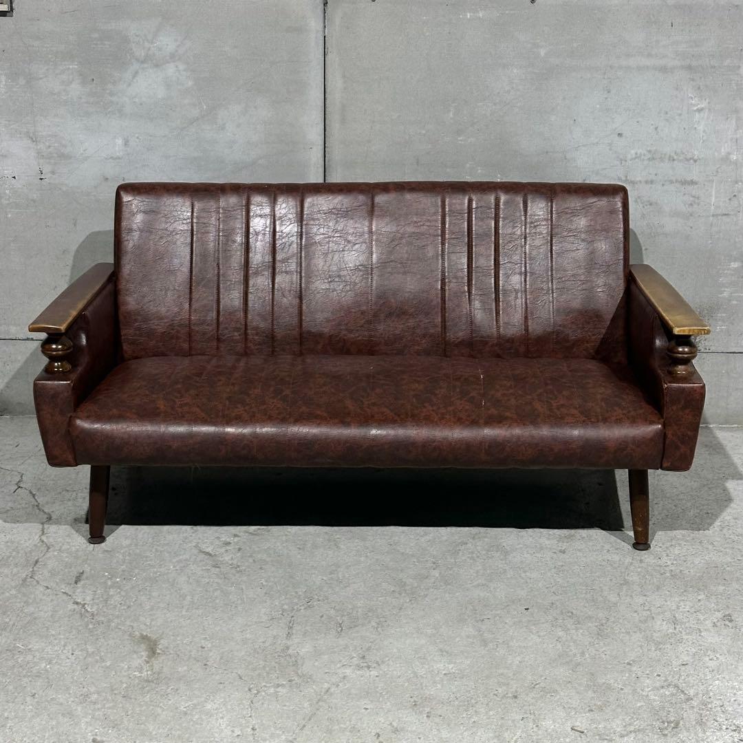 ✦1965〜1975年頃 ✦昭和ミッドセンチュリー 3人掛けソファー/ 日本製