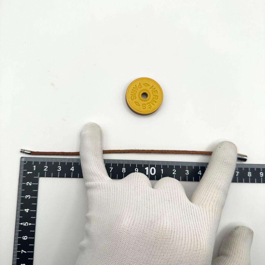 【希少色】HERMES セリエ ポルトクレ トークン レザーチャーム キーリング