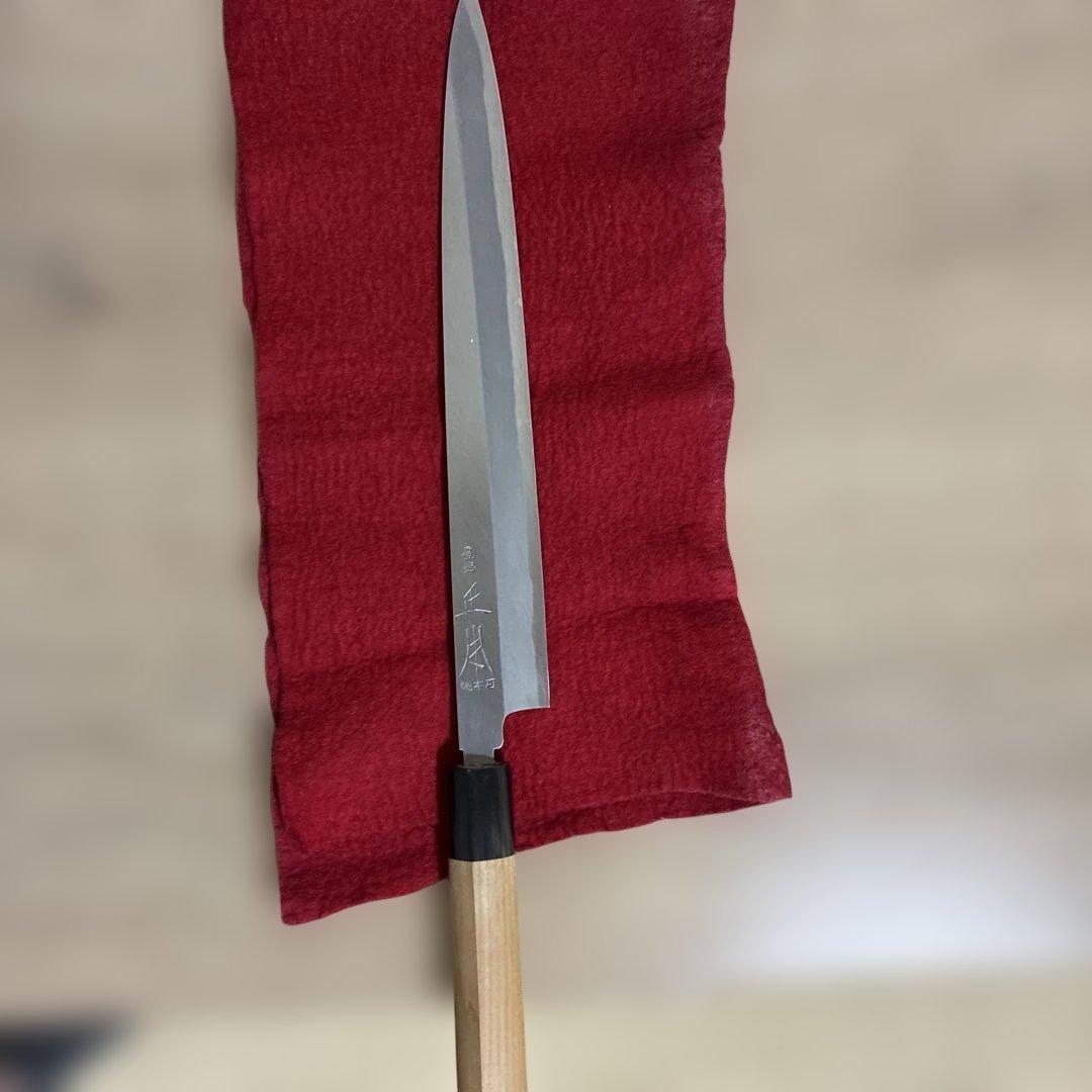 正本総本店柳刃包丁本霞玉白鋼270mm新品