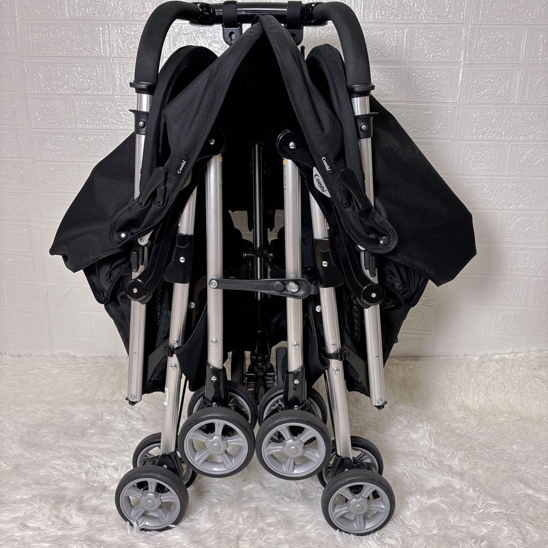 美品 ✨ Combi ベビーカー ツインスピンGC ブラック 2人乗り おまけ