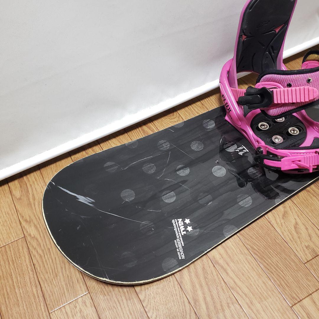 NOVEMBER ARTIST FLUX 142cm スノーボードセット