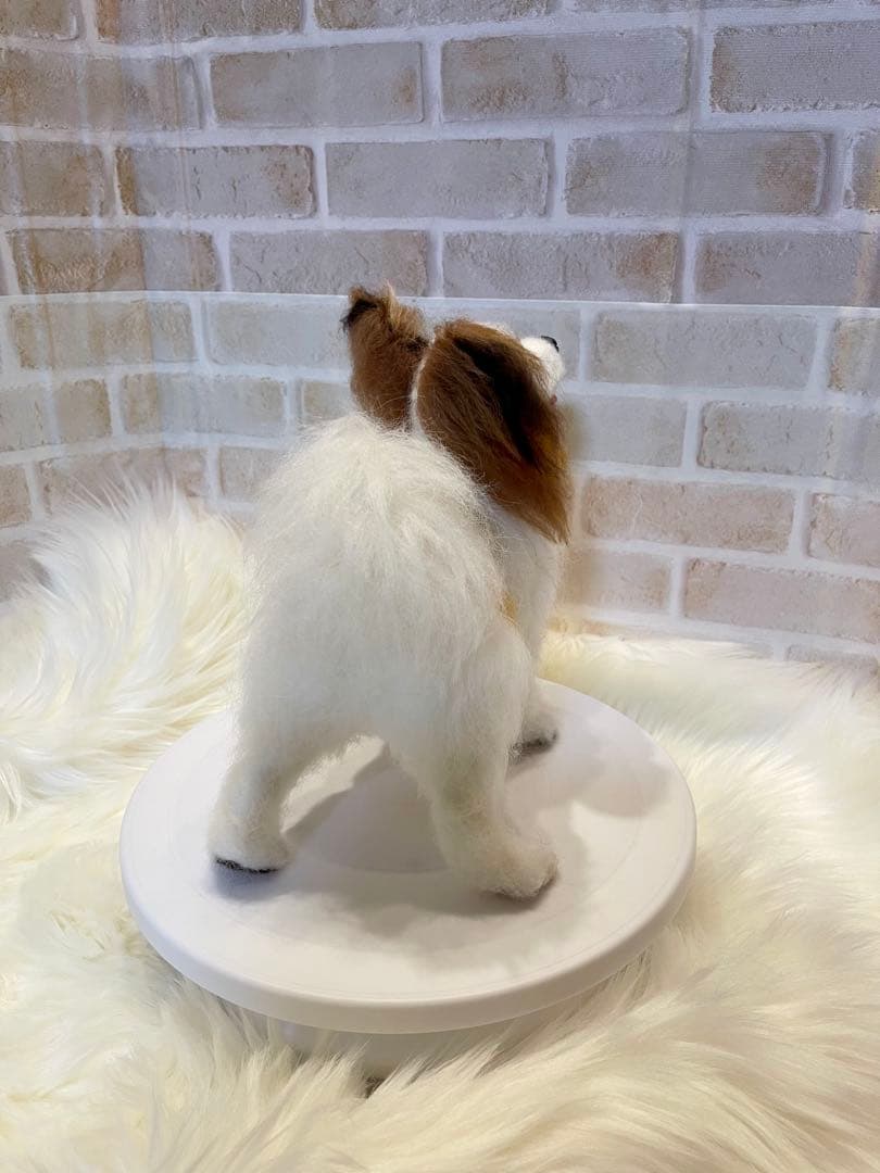 パピヨン　羊毛フェルト　momoichigo