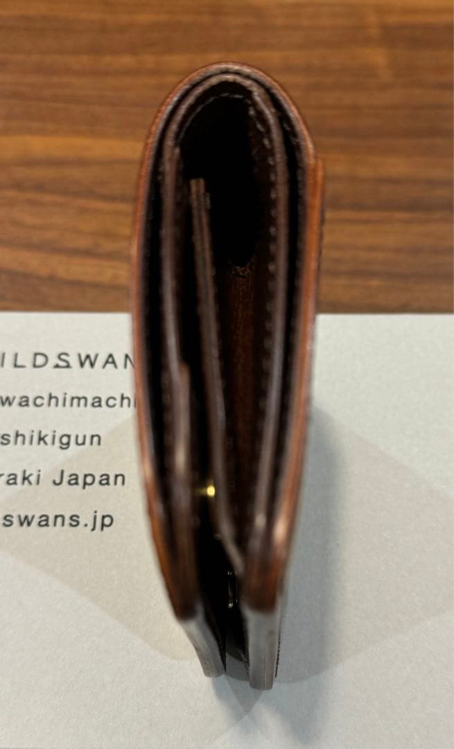 ワイルドスワンズ　パームv2 シェルコードバン バーボン WILDSWANS