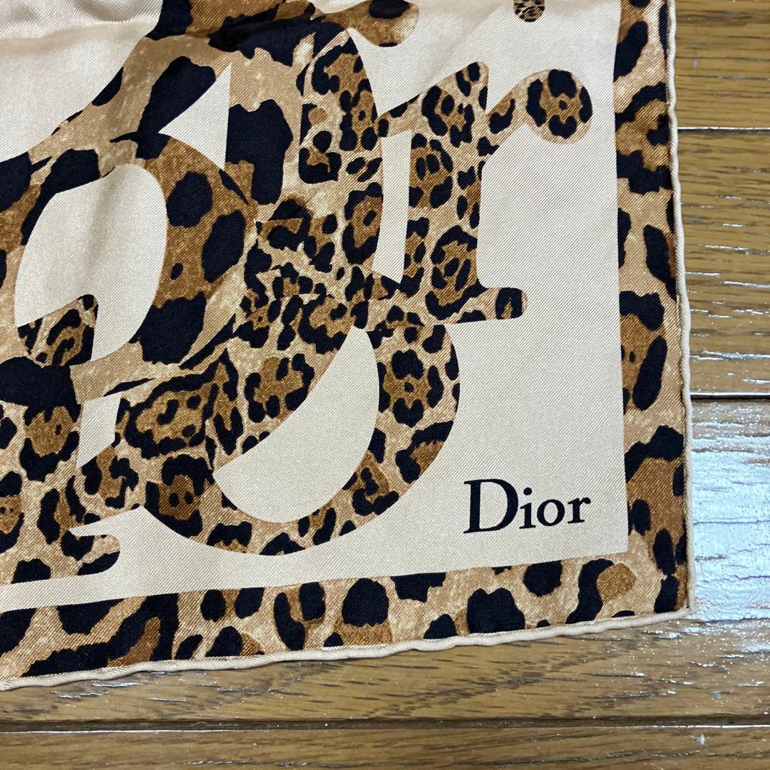Dior ヒョウ柄 スカーフ
