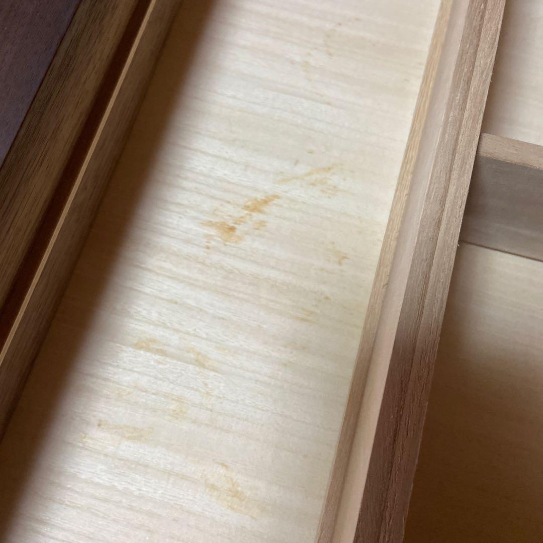 ダークブラウン木製ドレッサー 三面鏡　女優鏡