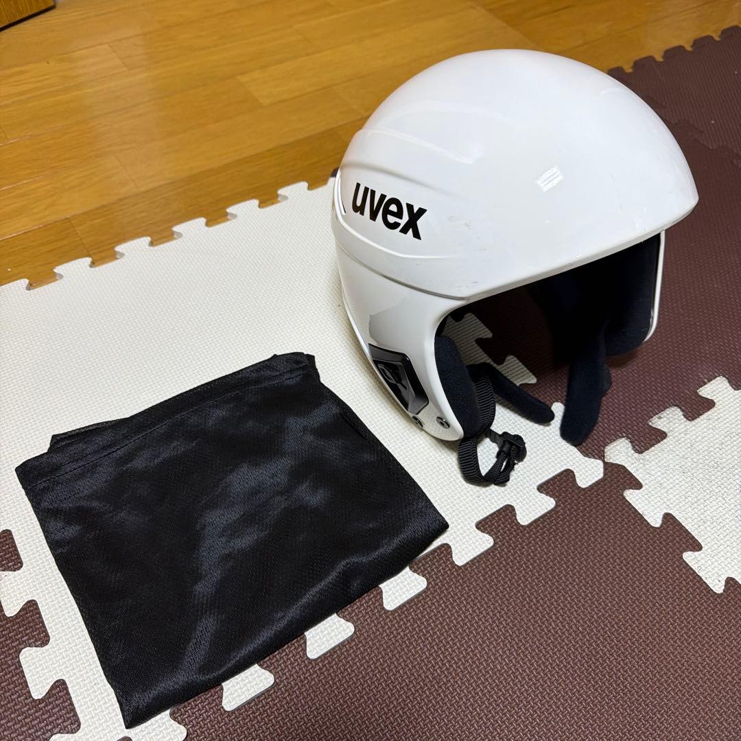 uvex ヘルメット ホワイト 収納袋付き ぽんたす