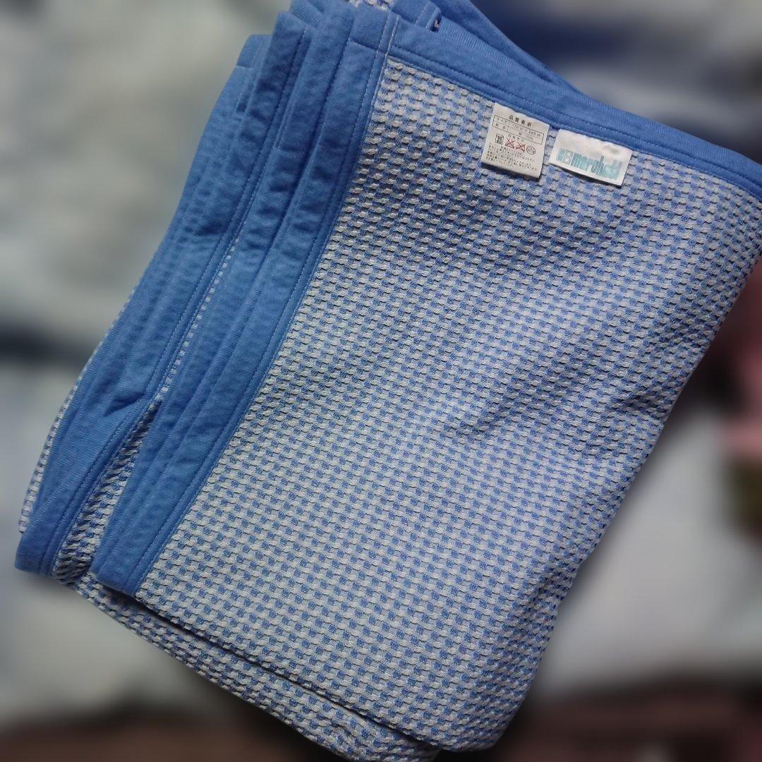 ①丸八真綿 マルハチオリジナル グッスリープダウン 専用カバーシーツ２枚 ブルー