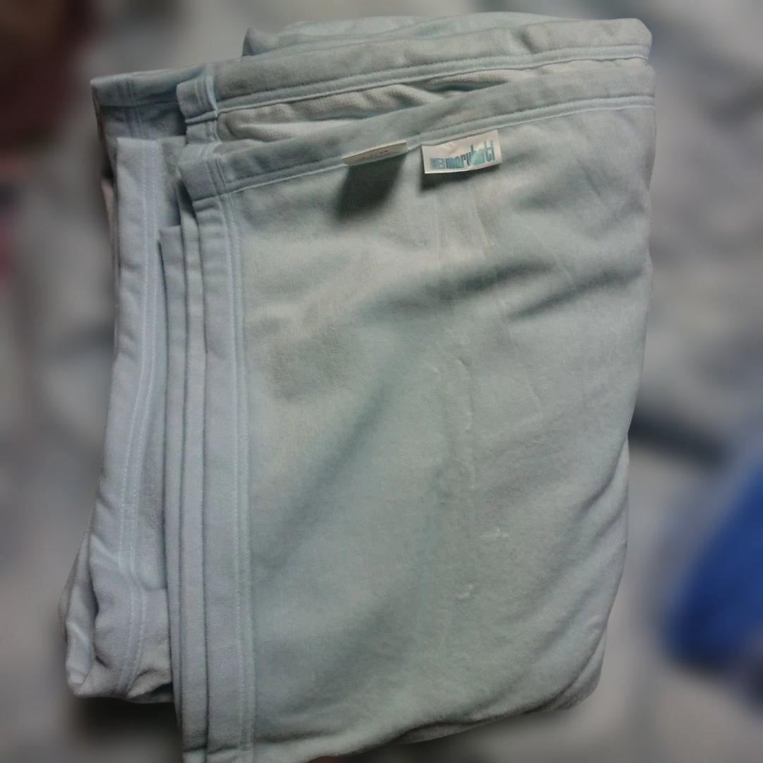 ①丸八真綿 マルハチオリジナル グッスリープダウン 専用カバーシーツ２枚 ブルー