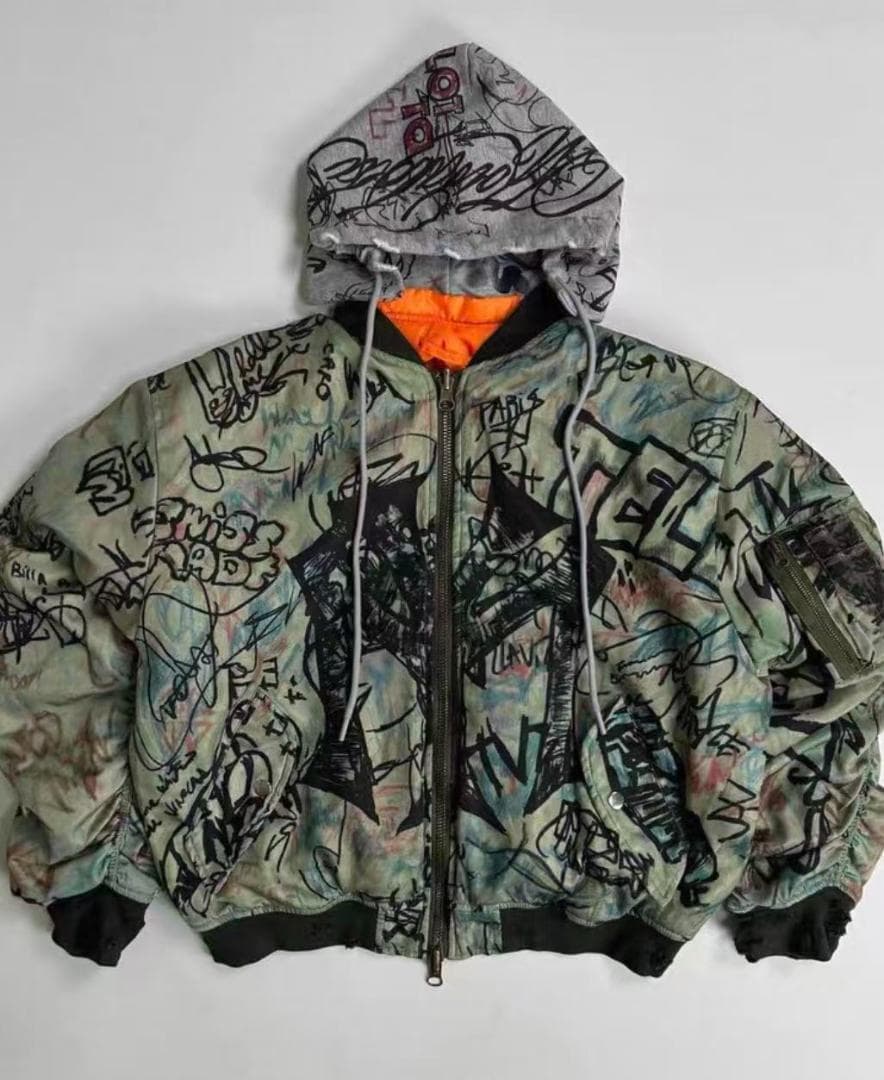 MOWALOLA MA-1ジャケット Mサイズ グラフィティ