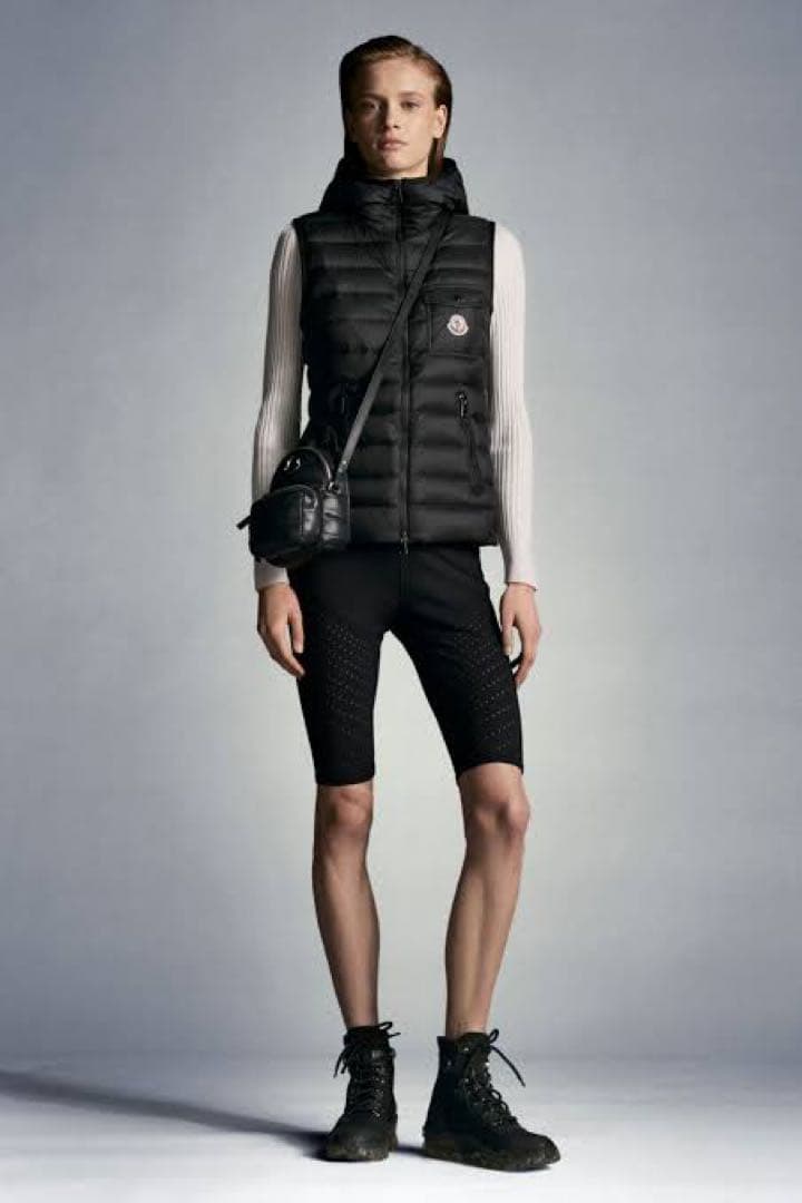 新品同様 モンクレール ライトダウンベスト GLYCO TG0 ブラック