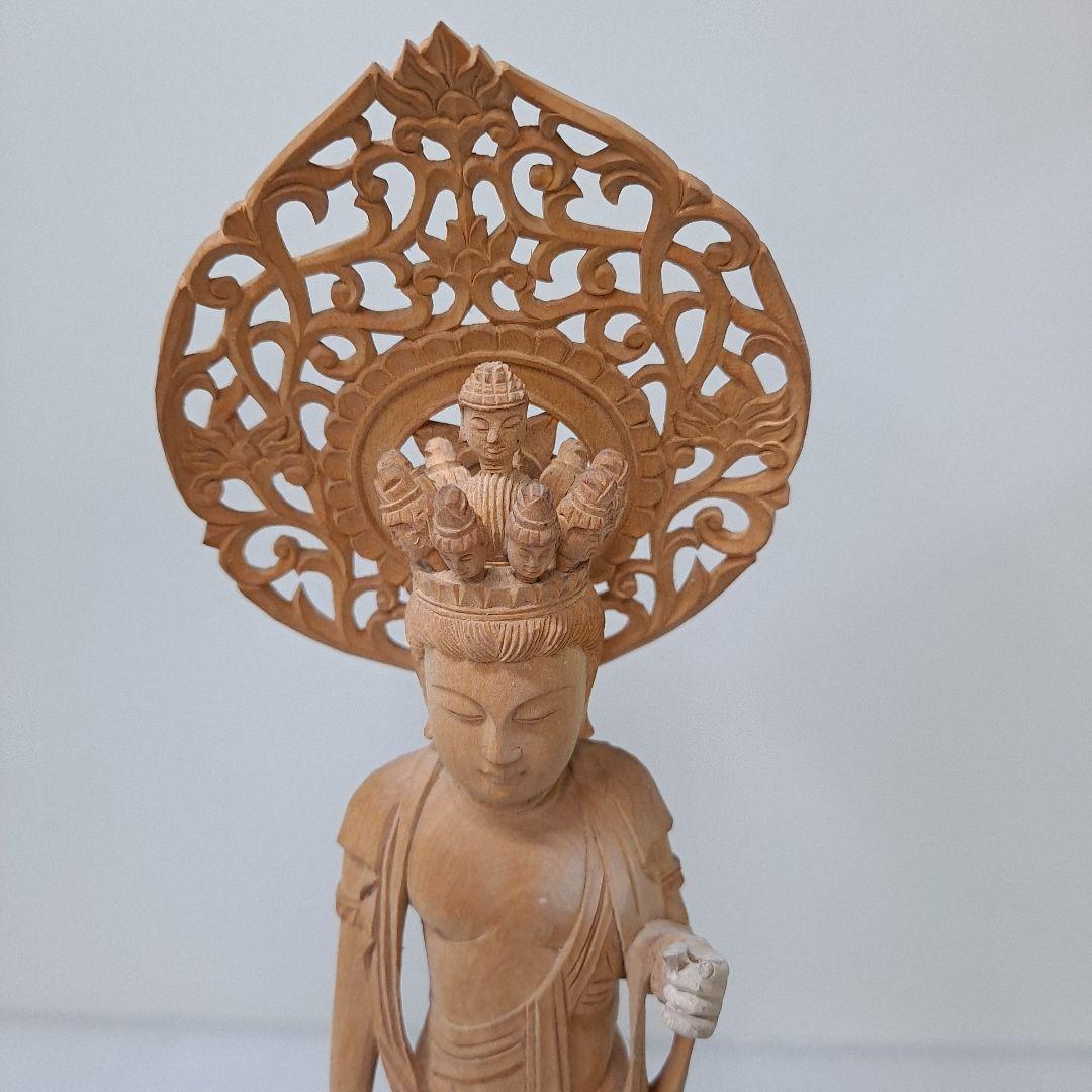 手彫り円空仏 十一面観音