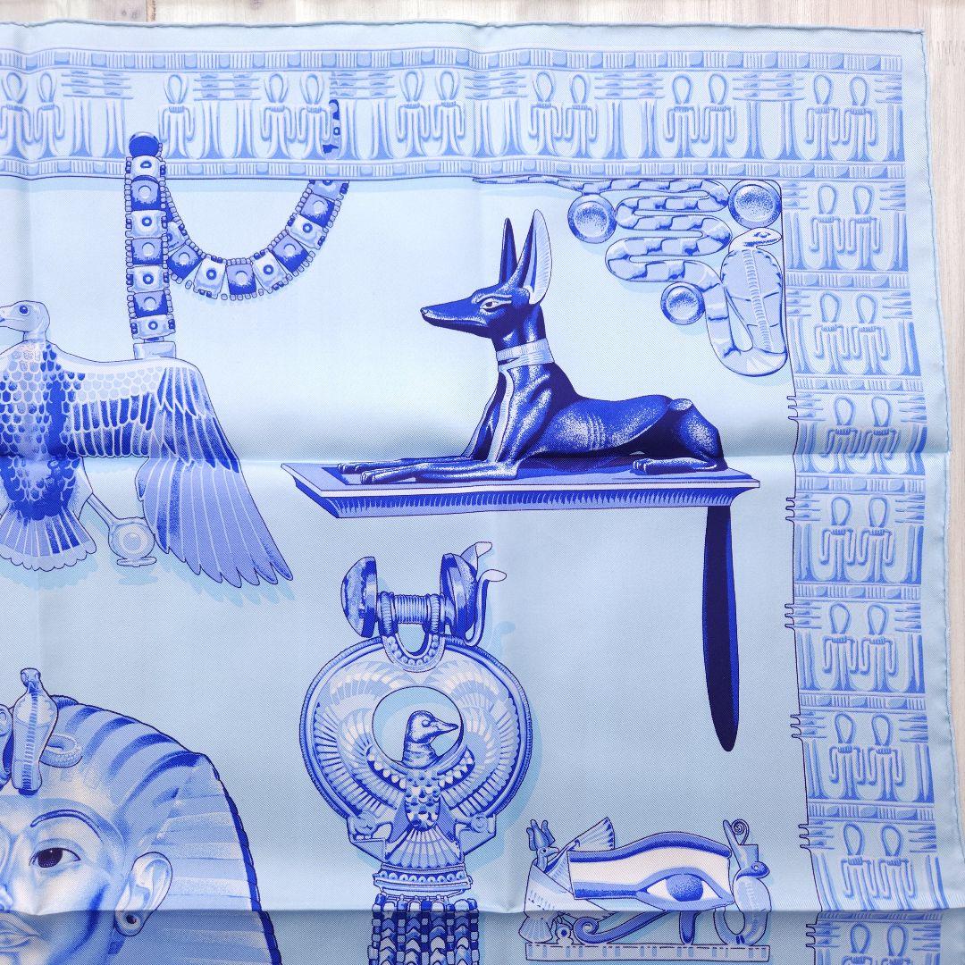 HERMES カレ90 TUTANKHAMUN シルクスカーフ エルメス