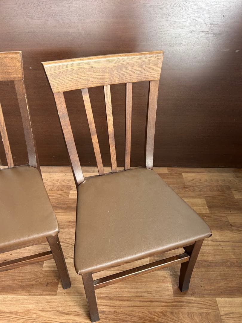 341 カリモク木製チェア2脚セット 北欧ナチュラル おしゃれ ダイニングチェア