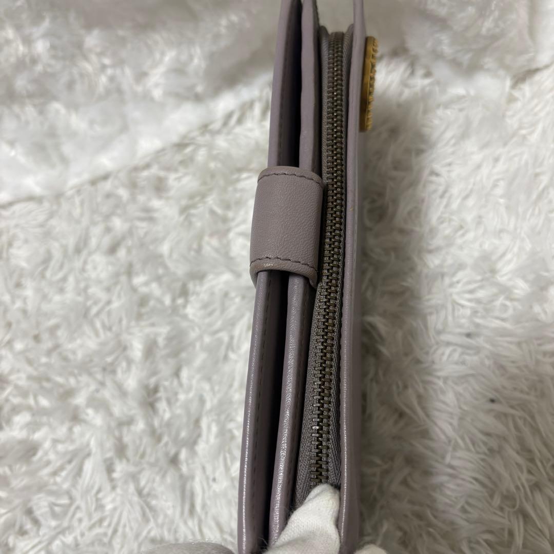 【希少】グッチ インターロッキング 二つ折り 長財布 ゴールド金具 グレージュ