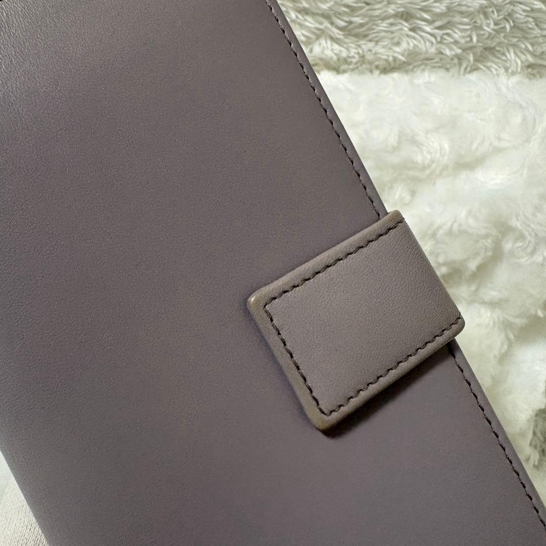 【希少】グッチ インターロッキング 二つ折り 長財布 ゴールド金具 グレージュ