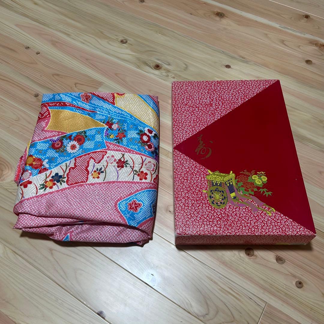 【美品】七五三　女の子用　7歳　着丈調整可能 130cm