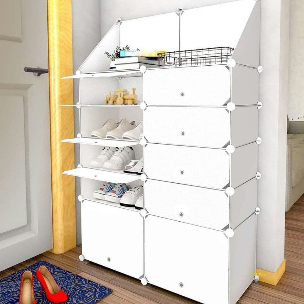 シューズボックス 下駄箱 DIYブーツラック 組み立て式 靴箱 靴収納ボック9