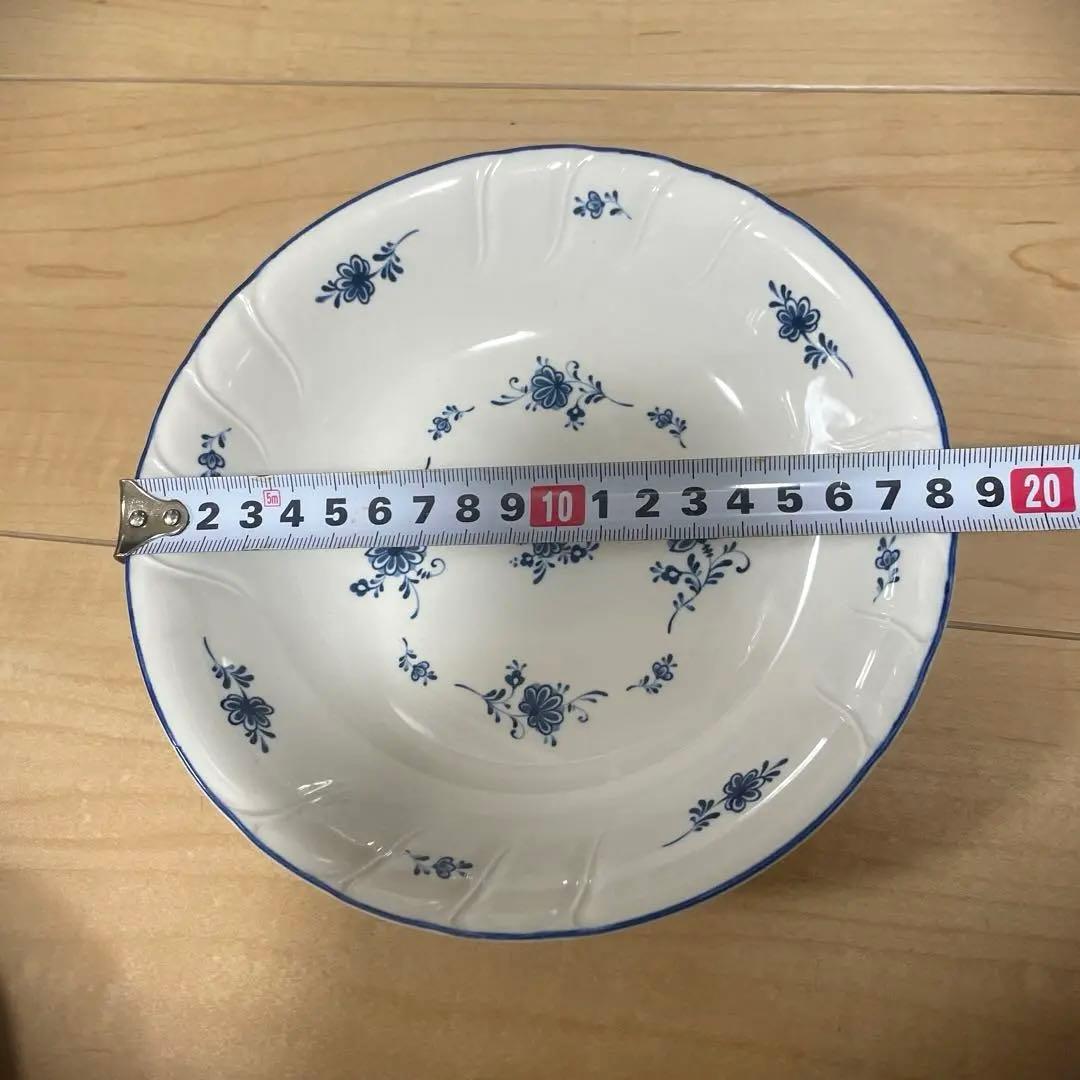 美品ノリタケ　青い花柄の皿 23枚まとめて売り1-3