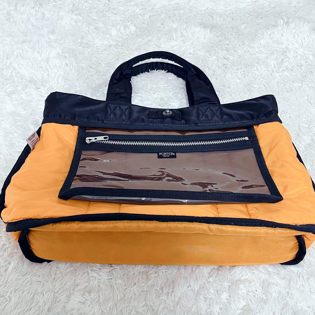 極美品✨ポーター タンカー ミニトートバッグ ハンドバッグ ブラック