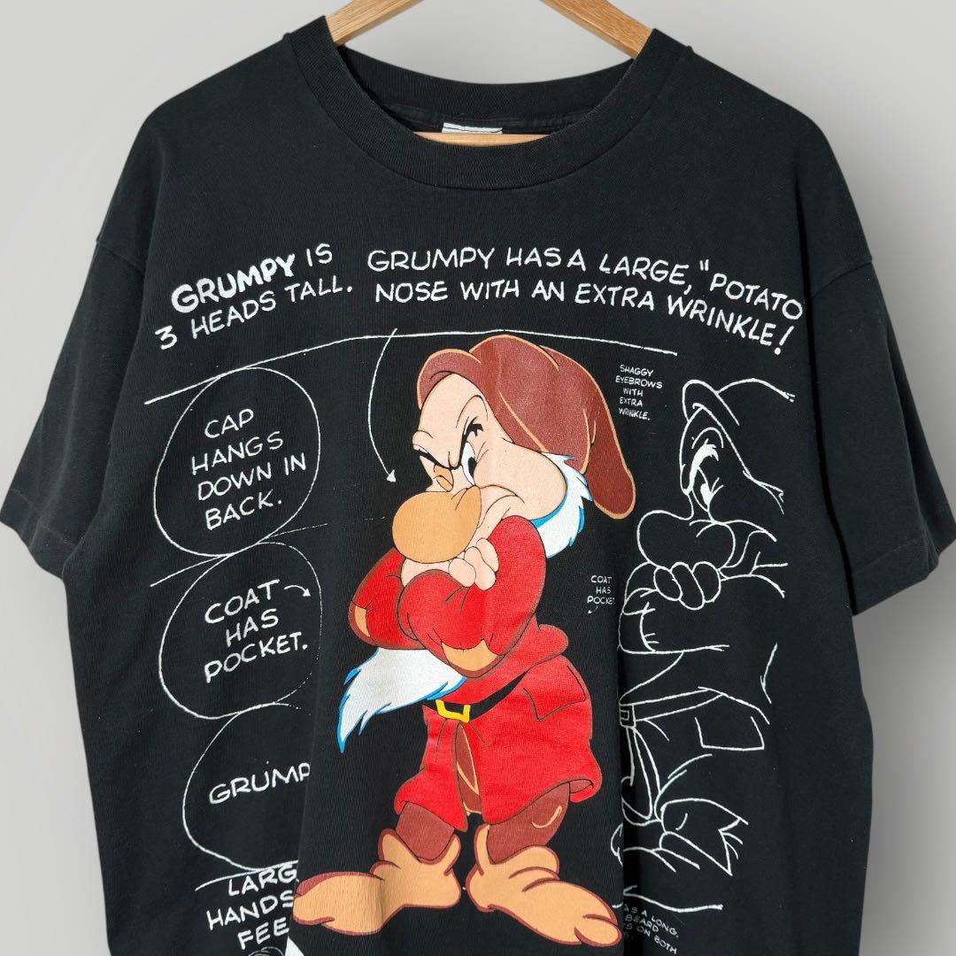 90s Disney ヴィンテージ白雪姫 グランピー TシャツXL相当 USA製