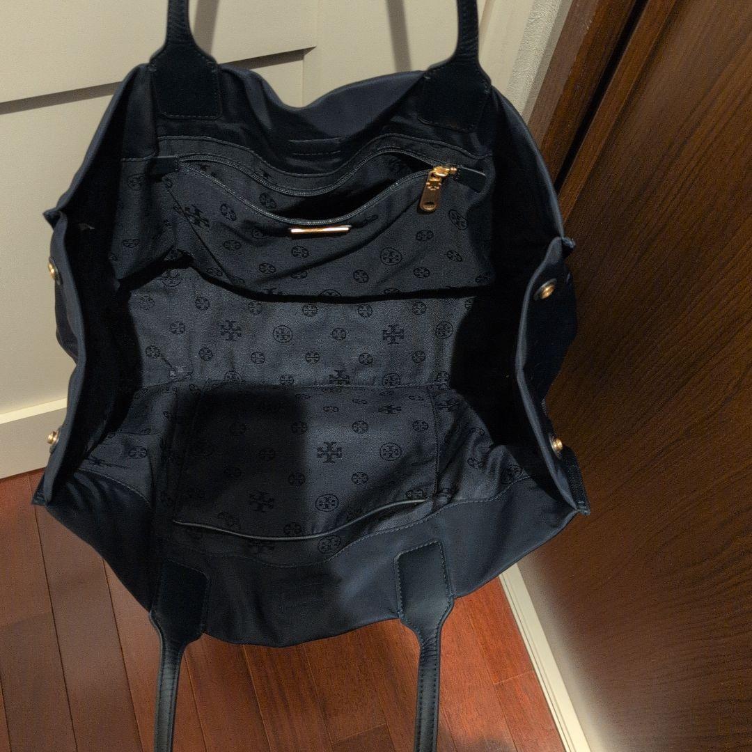 Tory Burch ネイビー トートバッグ大容量