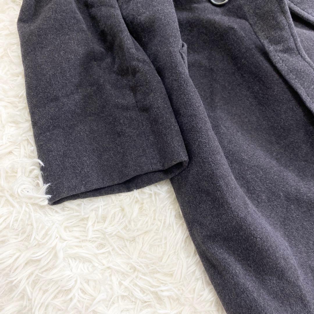 【極美品】デルバ ベルテッドコート マキシ リアルファー アンゴラ カシミア