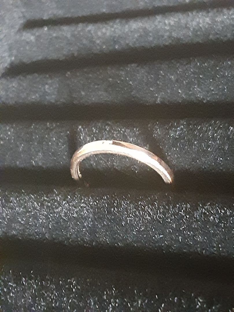 美品✨canal4℃１粒ストーンリング　10K 9号