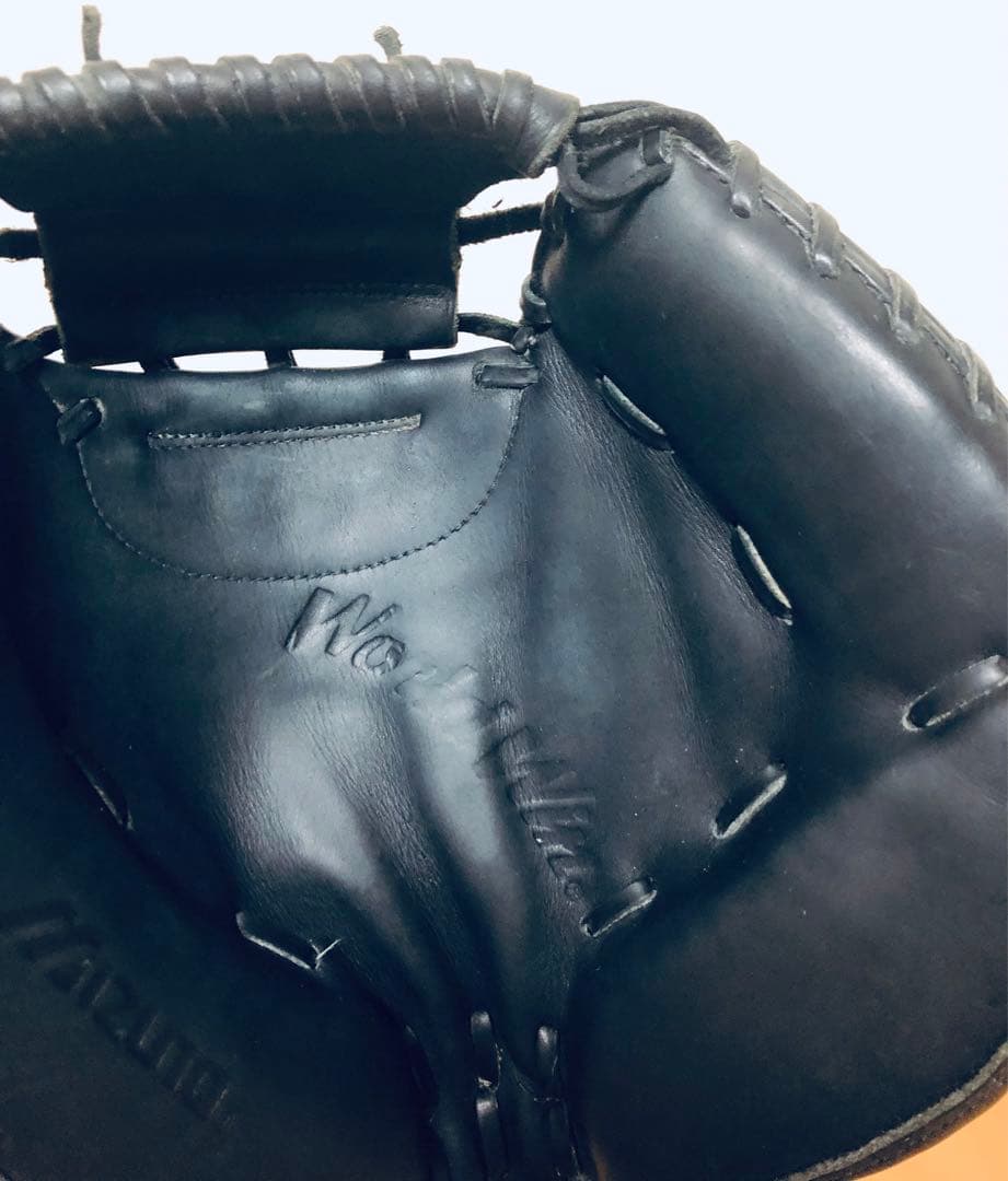 美品 本革 MIZUNO キャッチャーミット ミズノ 大人用 捕手 グラブ