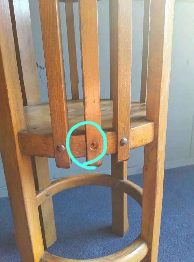 木製手炙り火鉢台　レトロ　ヴィンテージ　昭和　観葉植物