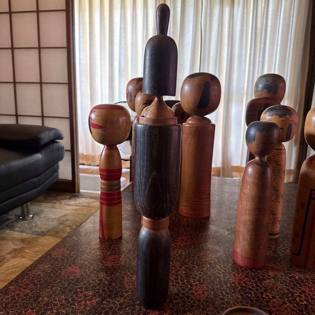 か*ぎ様 伝統的な日本の木製こけし 49 cm