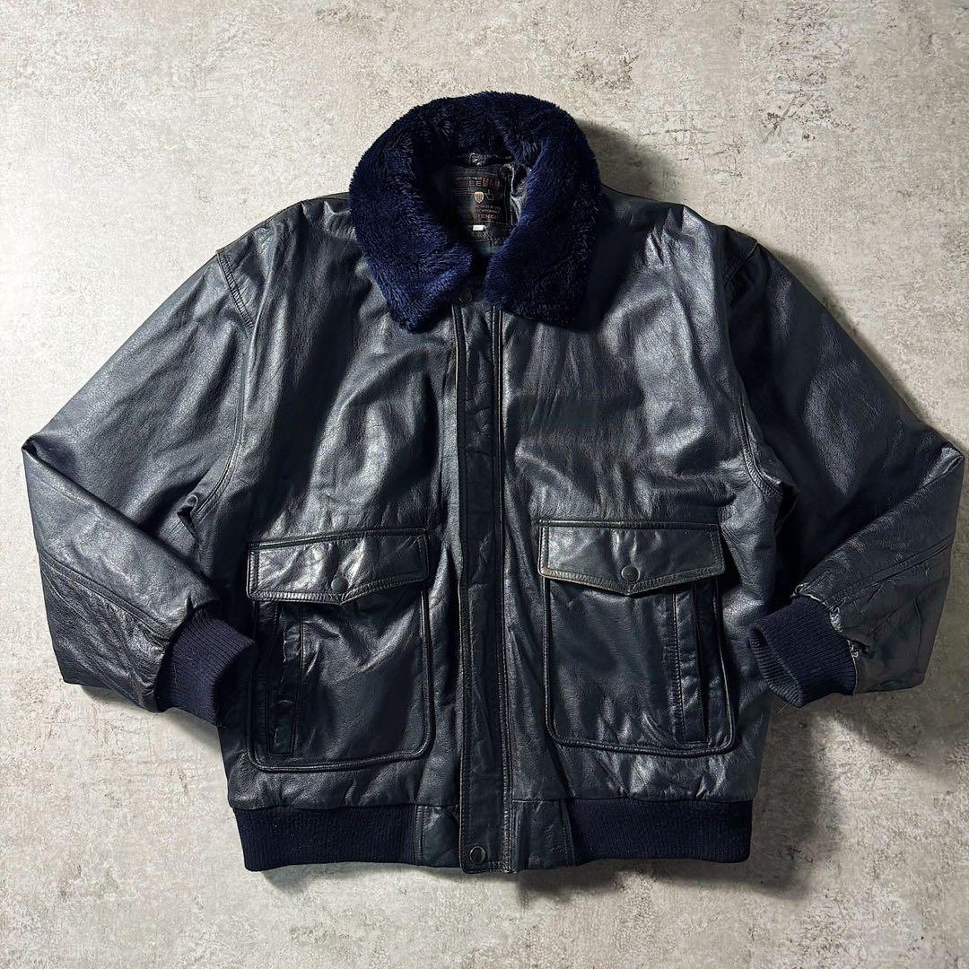 【90s】 G-1 A-2フライトレザージャケット 襟ボア