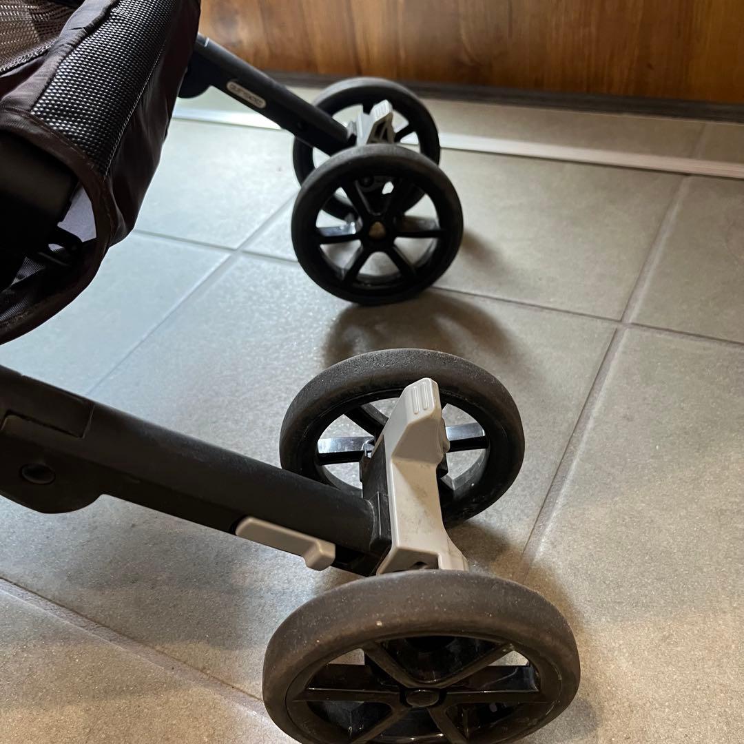 美品☆ポキット ベビーカー 折りたたみ式 ブラウン