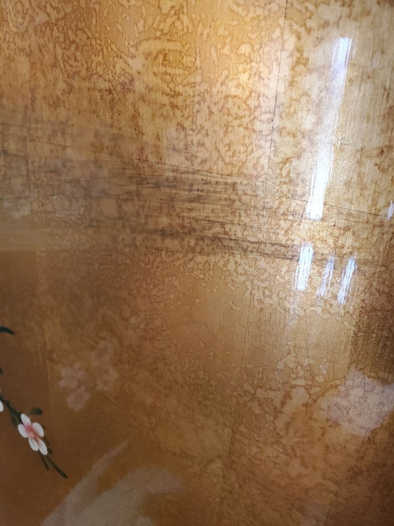 屏風 金箔 漆塗り ついたて パーテーション 骨董品