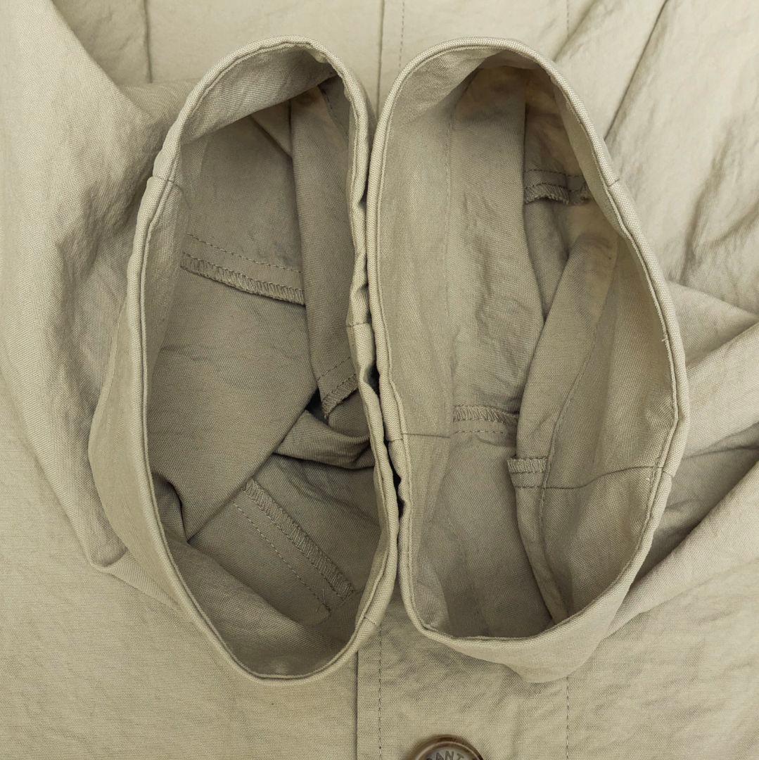 DANTON／ドルマンスリーブ　ステンカラーコート　ベージュ　36サイズ