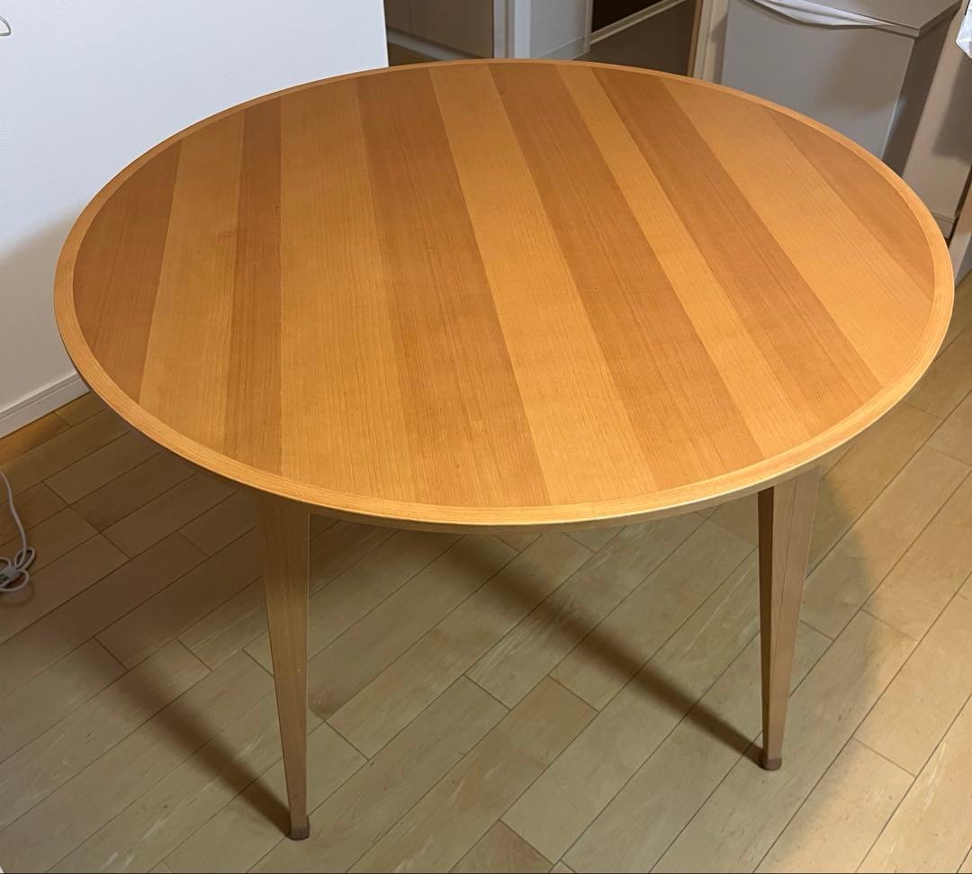 【送料無料】日進木工　ダイニングテーブル 円卓・円形100cm