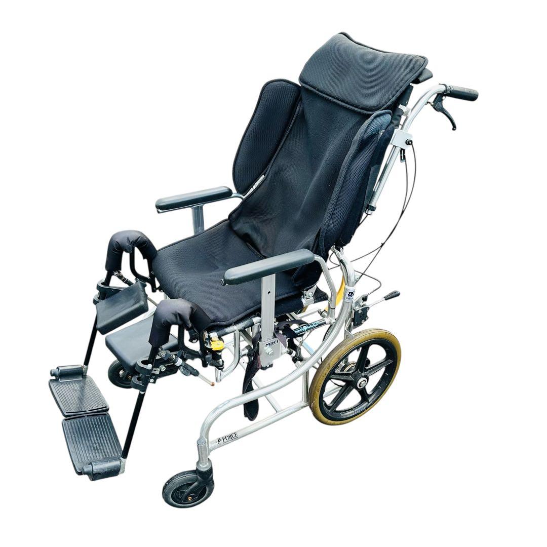 MIKI 車椅子　リクライニング　force 介助用